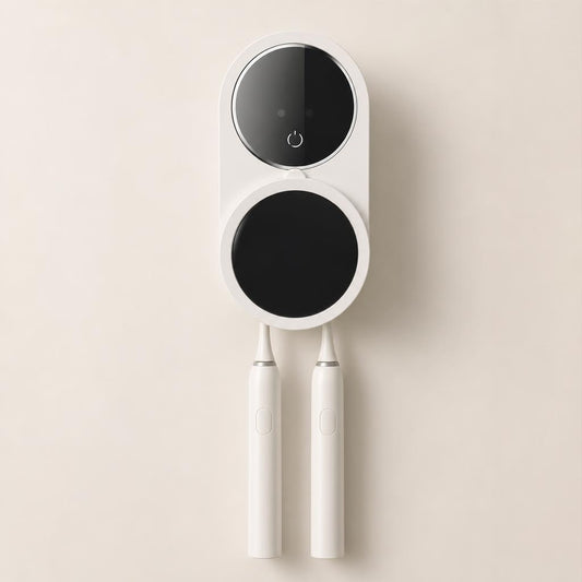 BRUSÉ Duo toothbrush sanitizer, front view